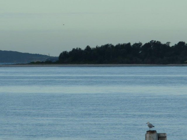 Looking towards Towra Point across Georges River, running into Botany Bay, Sans Souci - 2012